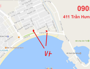 Bán đất đường Hoàng Sa mặt biển Đà Nẵng đ/diện CV Đại Dương,1000,1060m2   