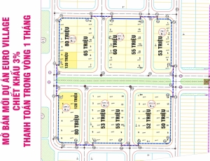 Mơ bán khu đất biệt thự EURO VILLAGE nằm gữa cầu Rồng và Cầu Trần Thị LÝ 
