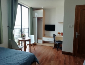 Chính chủ cho thuê 3 CH Studio tầng cao,view đẹp,gần biển,bảo vệ 24/24 giá 7-8 tr/ tháng.0983.750.220