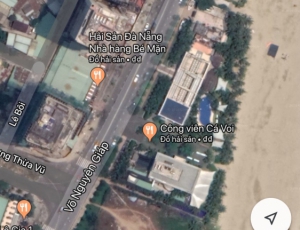 Bán 360 m2 đất Vàng MT đường Võ NGuyên Giáp,Đà Nẵng đ/d bãi tắm PVĐ,CV Cá Voi,sát Four Points.0905.606.910