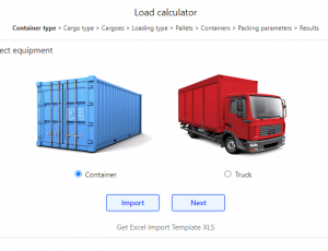 Tính lượng hàng hóa để xếp vào container